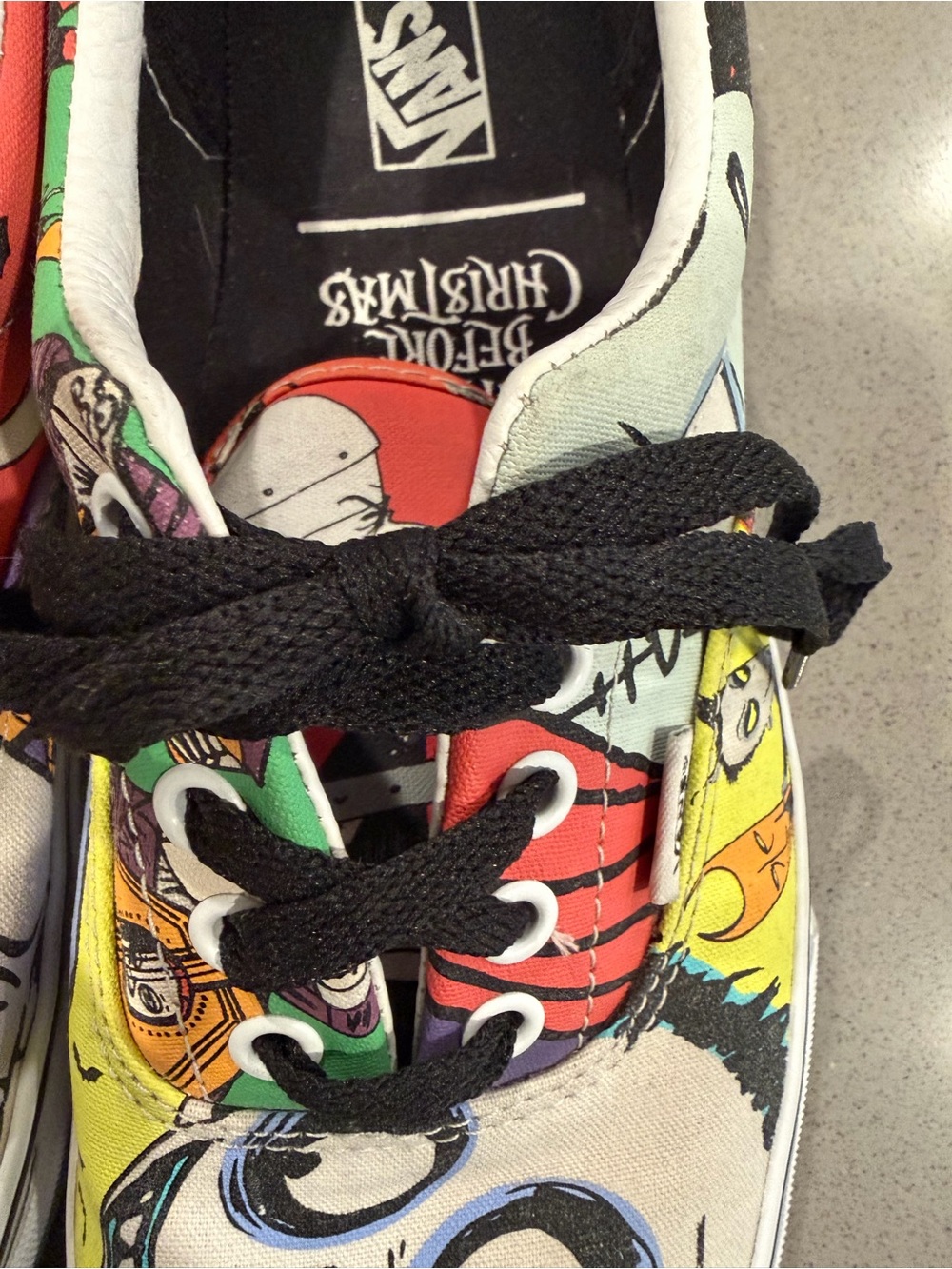 Rare Disney Nightmare Before Christmas Vans Men 10.5 Women 12 Shoes - Picture 12 of 12